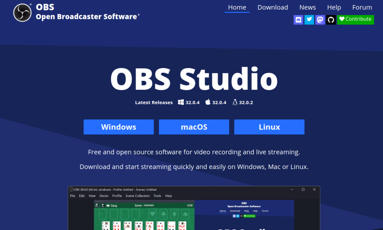 OBS Studio screenshot
