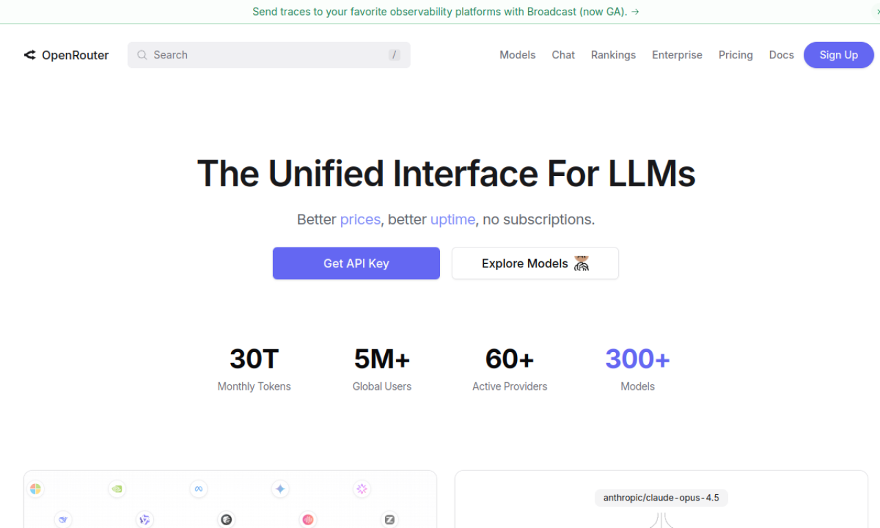 OpenRouter screenshot