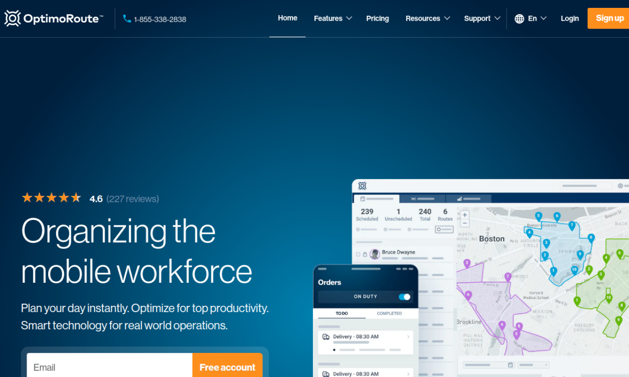 OptimoRoute screenshot