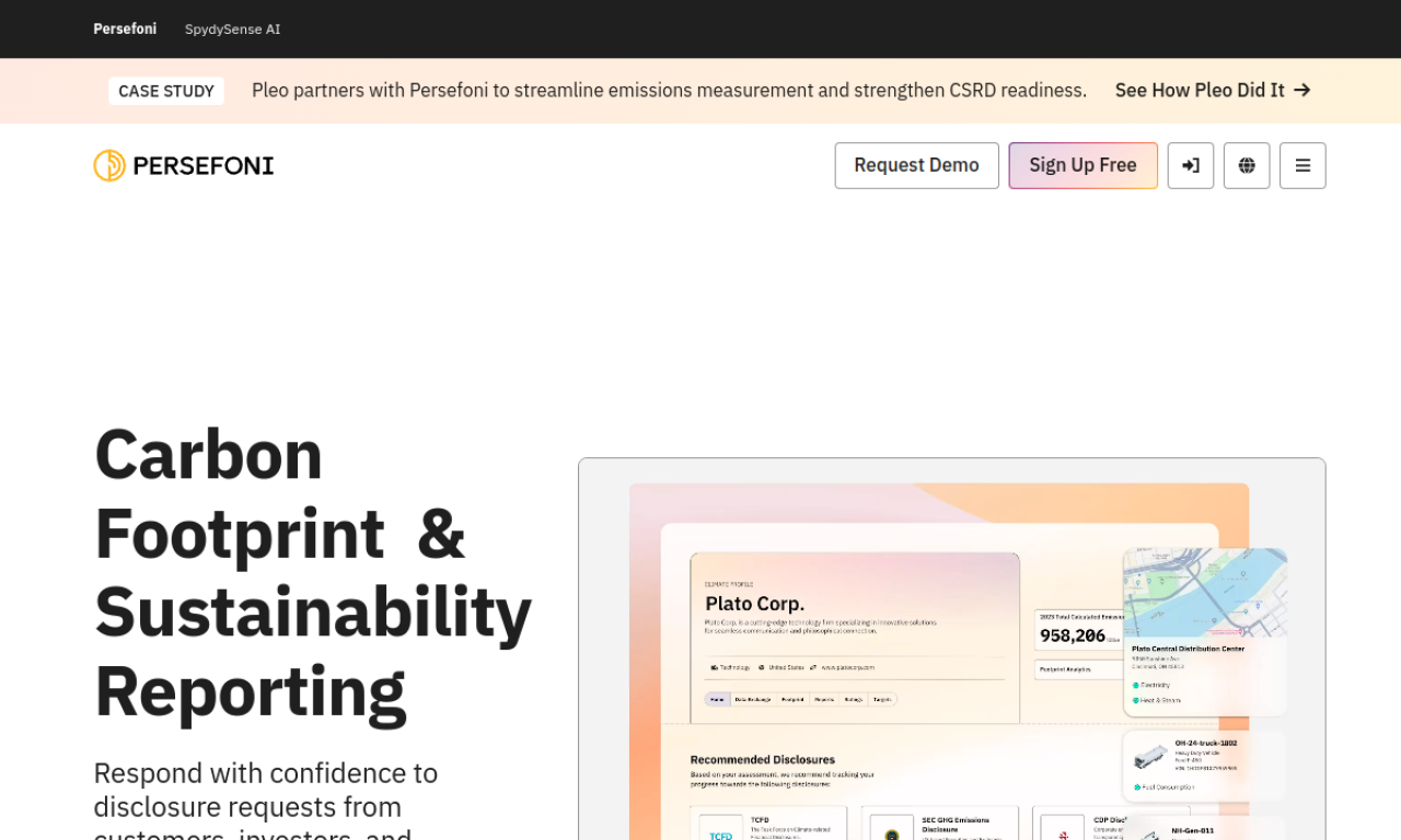 Persefoni screenshot