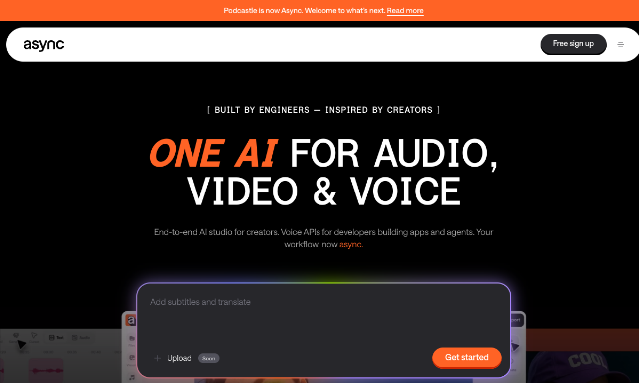 Podcastle screenshot