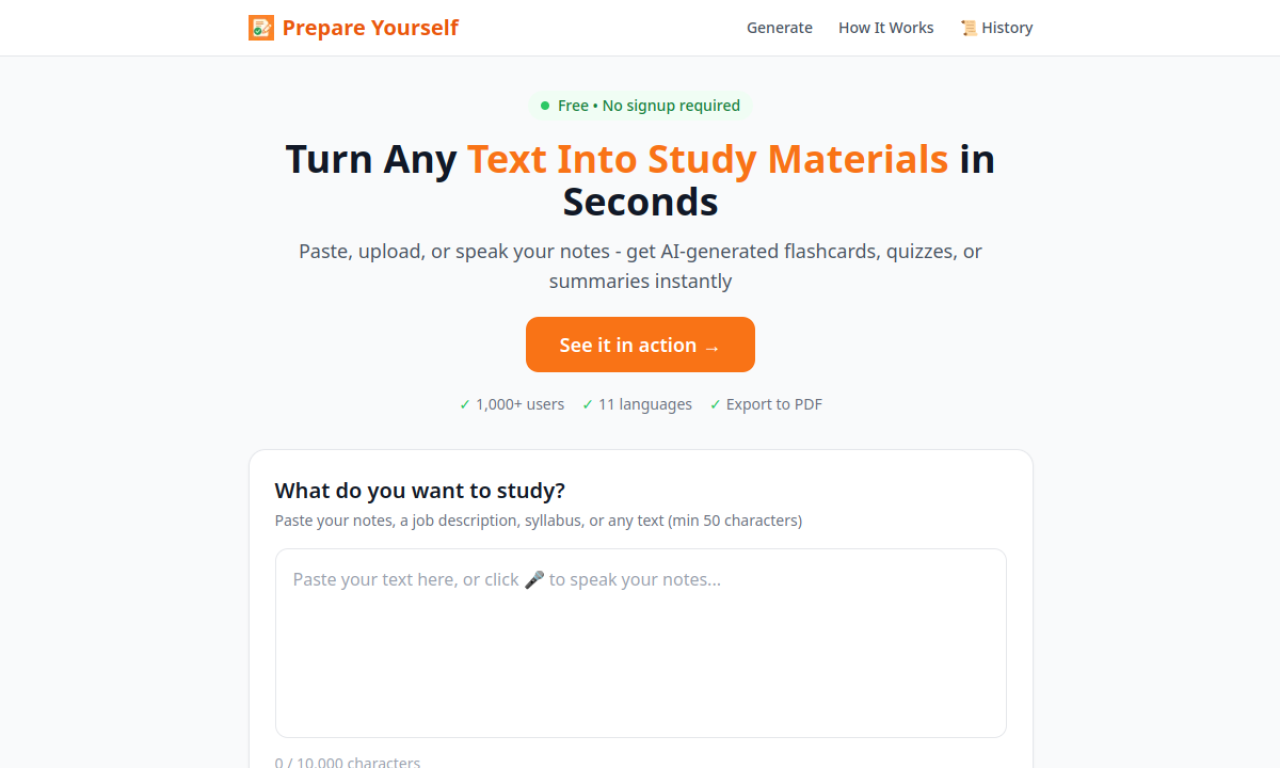 Prepare Yourself screenshot