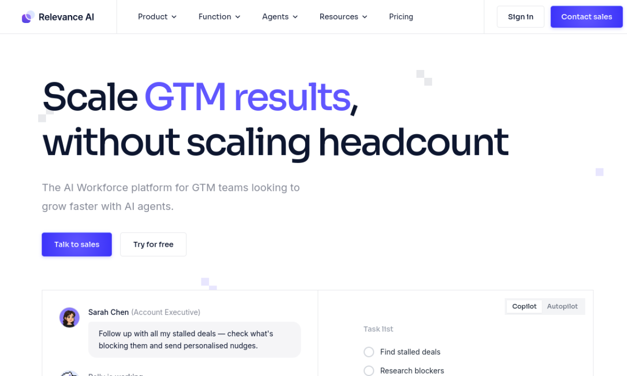 Relevance AI screenshot