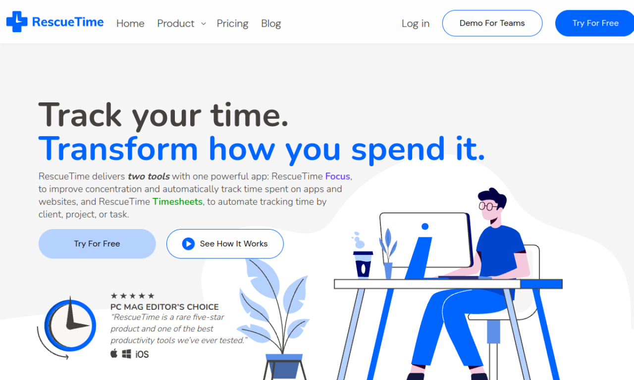 RescueTime screenshot