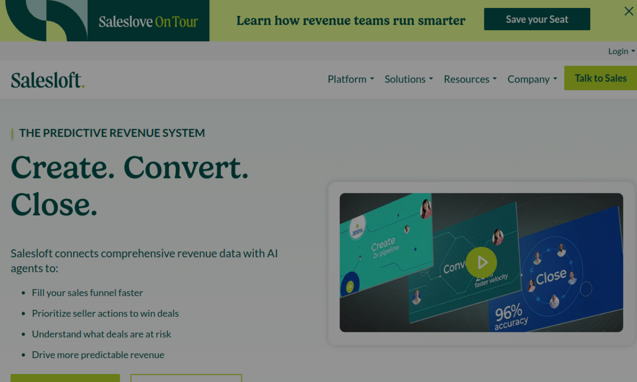 SalesLoft screenshot