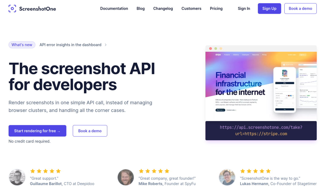 ScreenshotOne screenshot