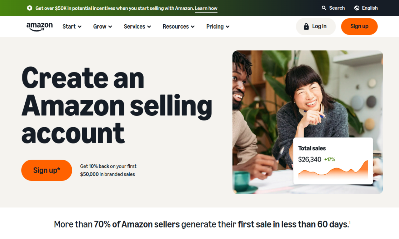 Amazon Seller Central screenshot