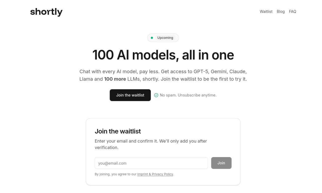 ShortlyAI screenshot