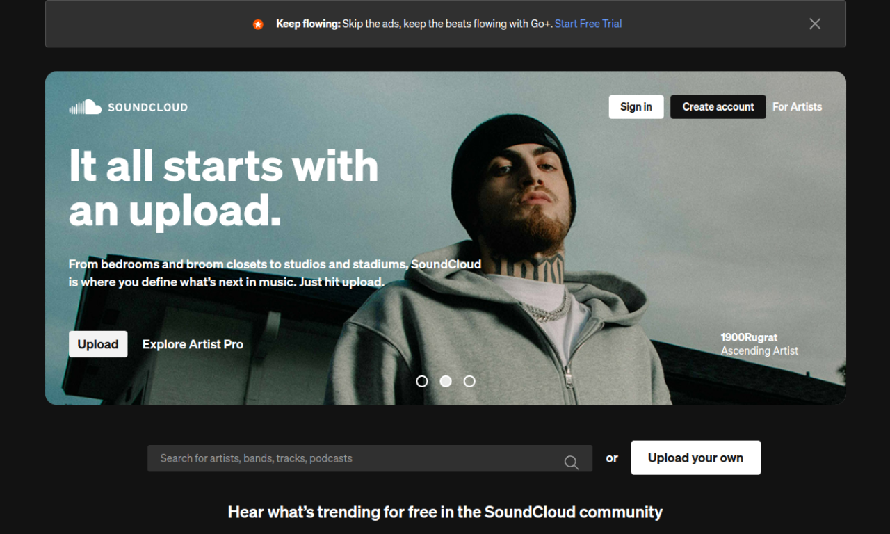 SoundCloud screenshot