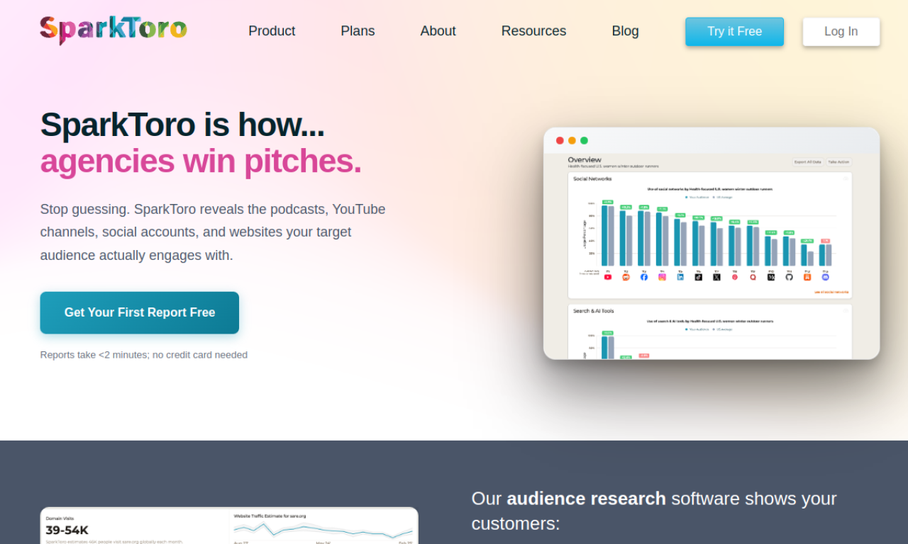 SparkToro screenshot