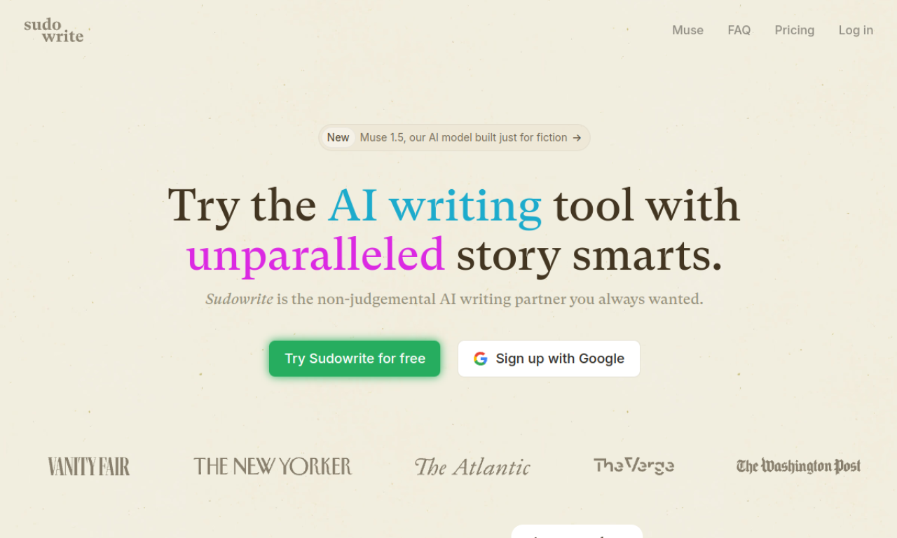 Sudowrite screenshot