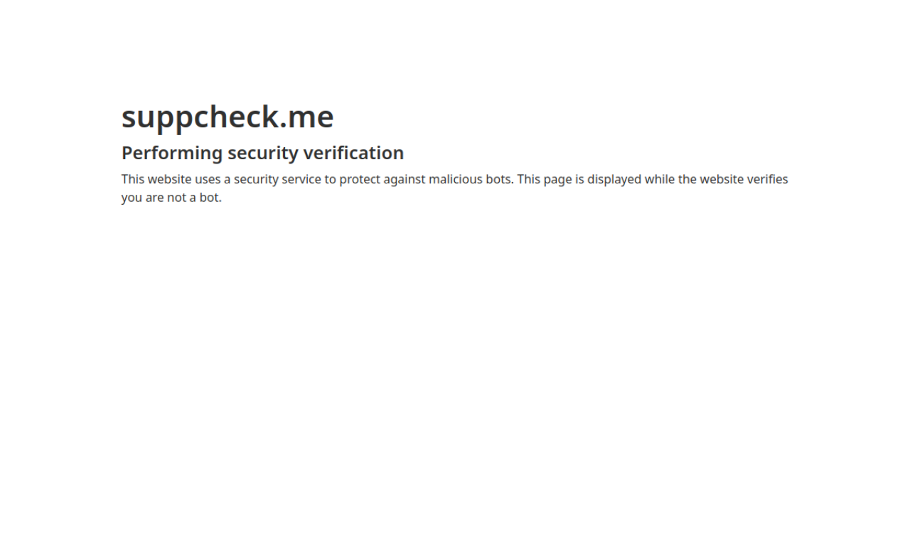 SuppCheck screenshot