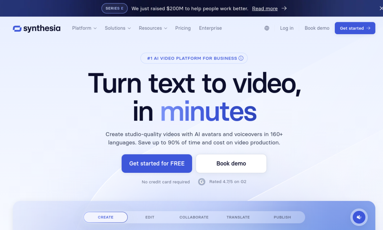 Synthesia screenshot
