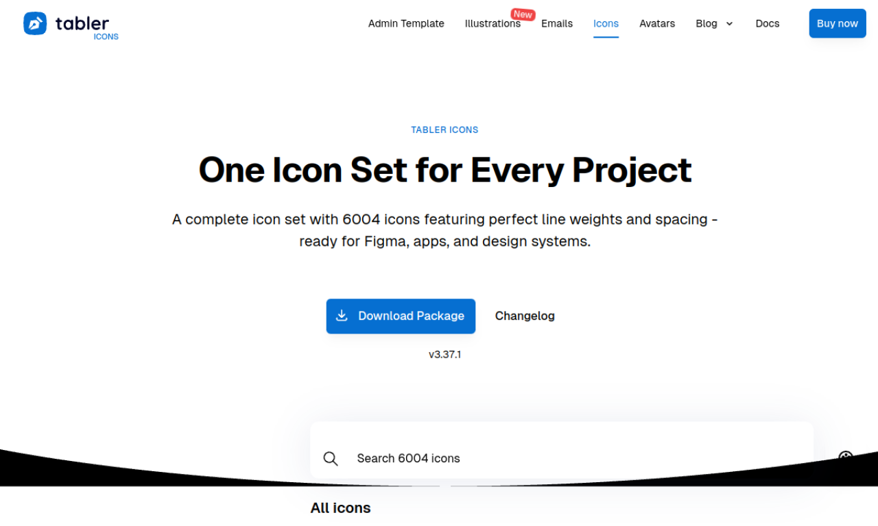 Tabler Icons screenshot