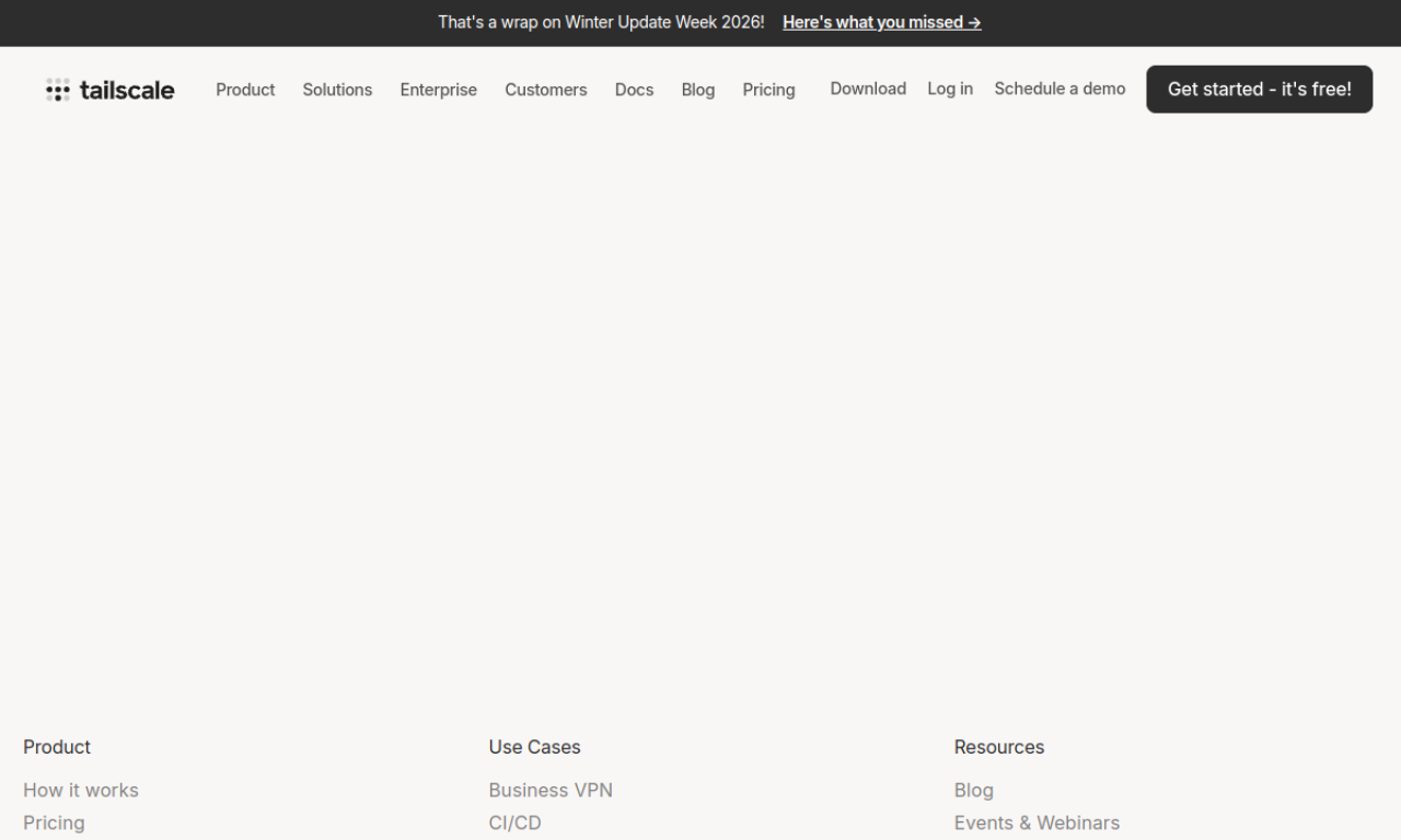 Tailscale screenshot