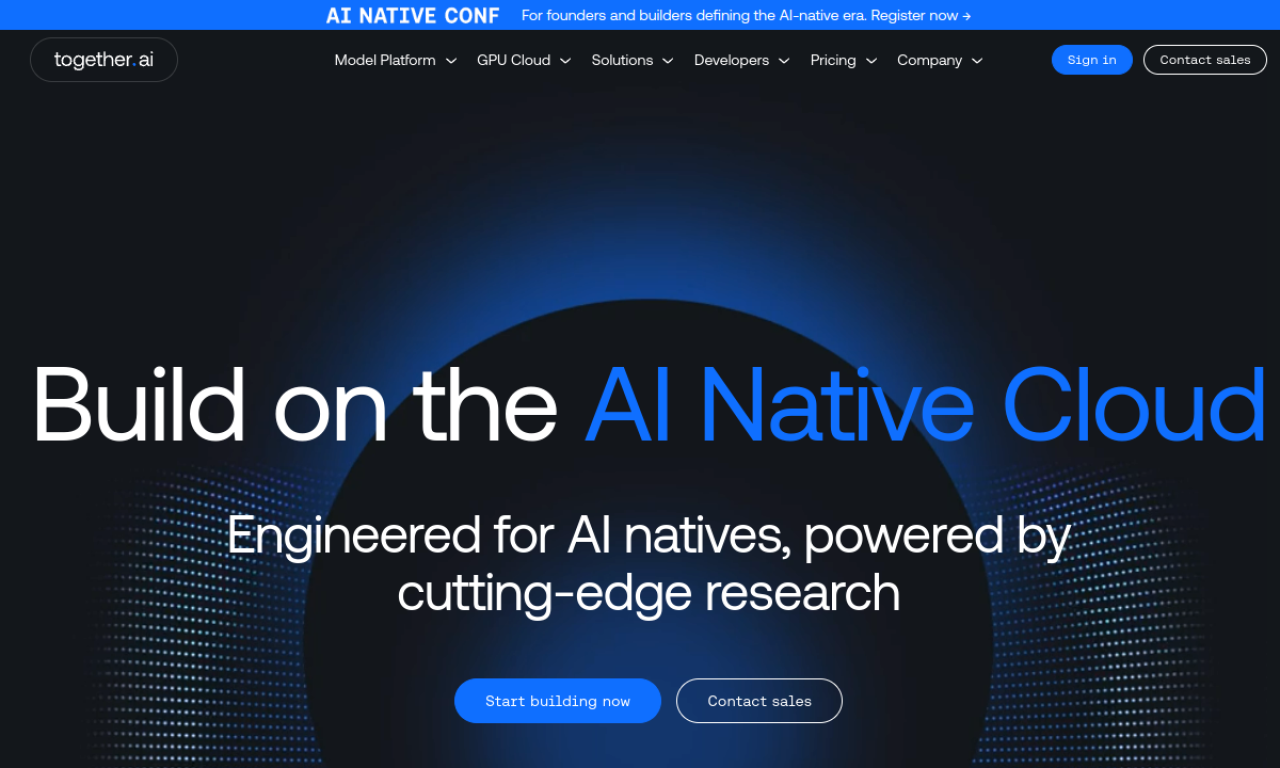 Together AI screenshot