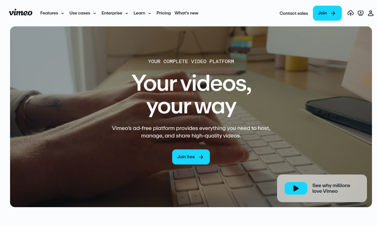 Vimeo screenshot