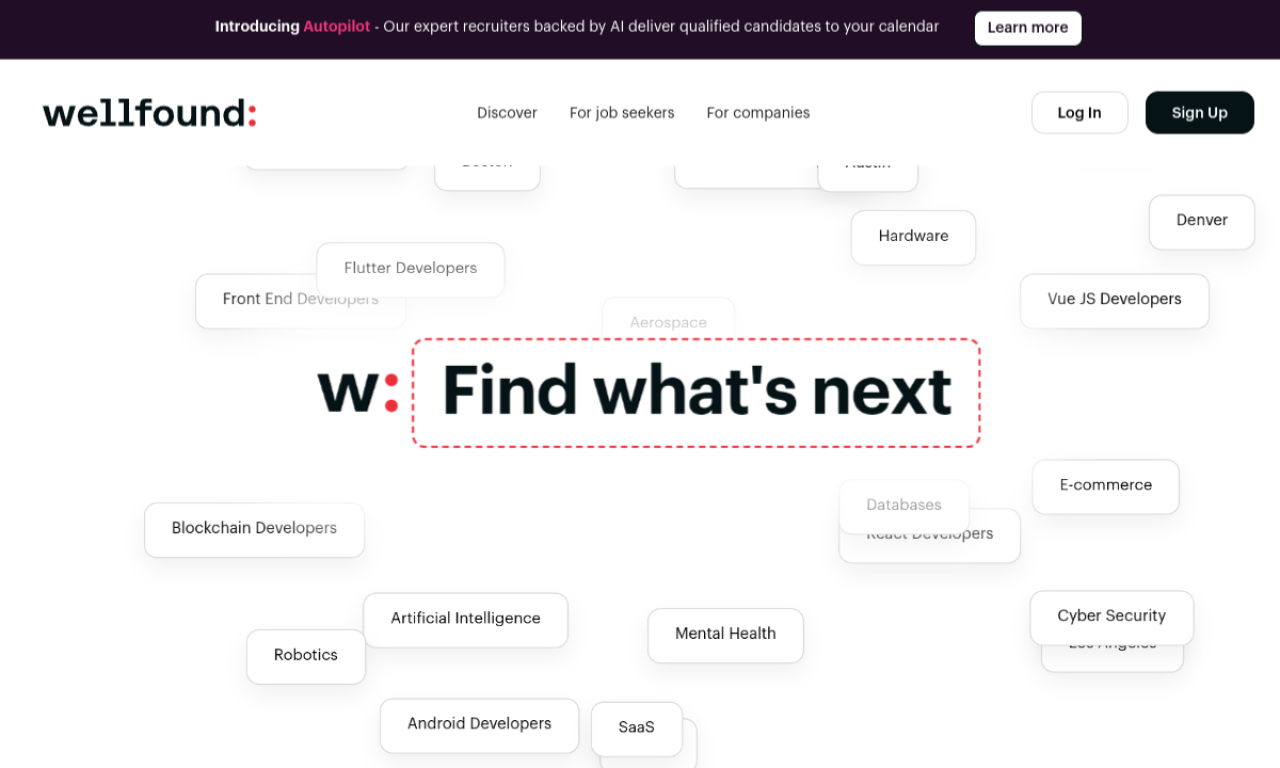 Wellfound screenshot