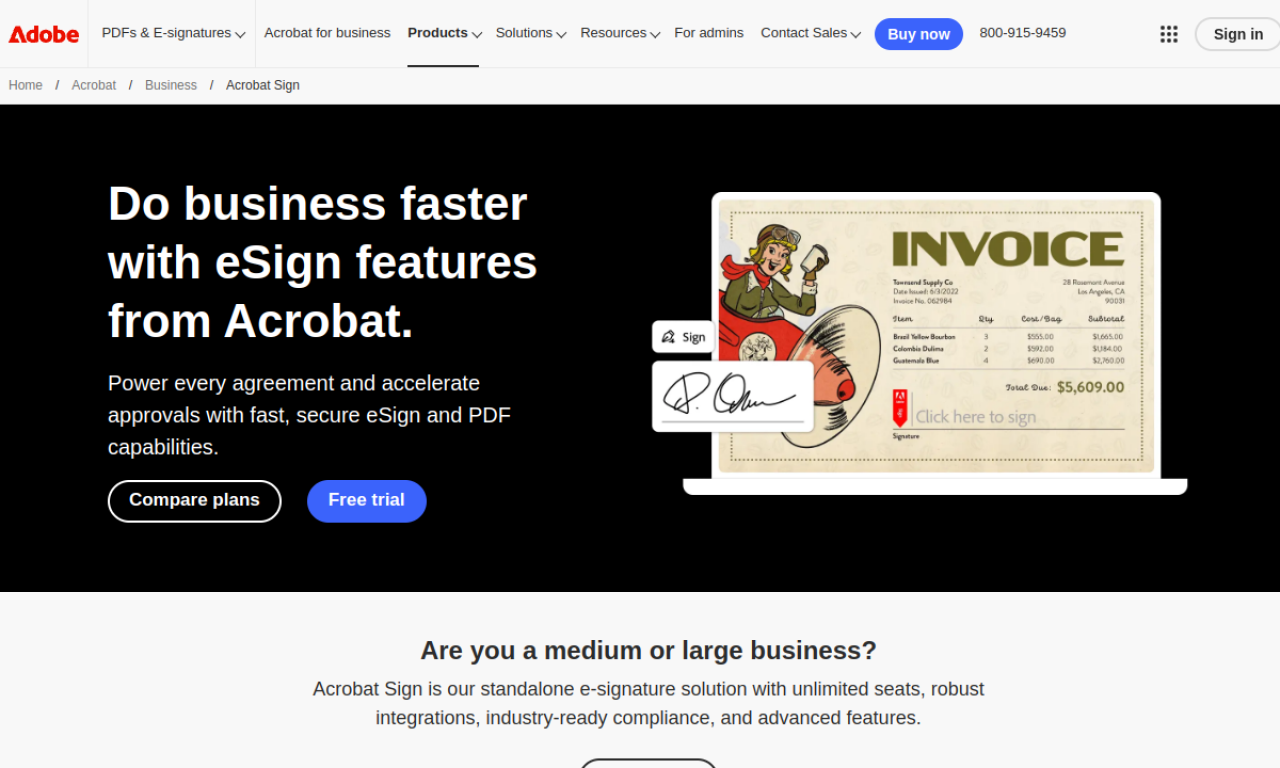 Adobe Sign screenshot