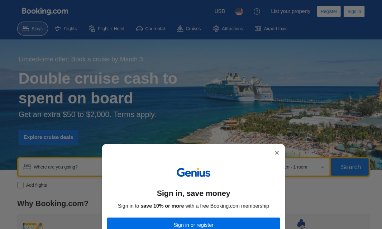 Booking.com screenshot