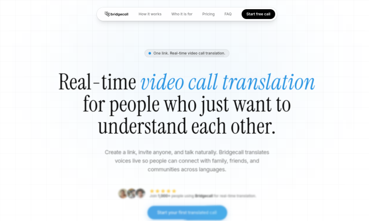 Bridgecall.app screenshot