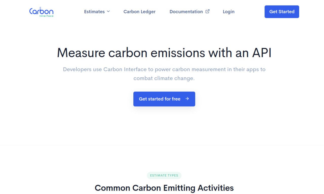 Carbon Interface screenshot