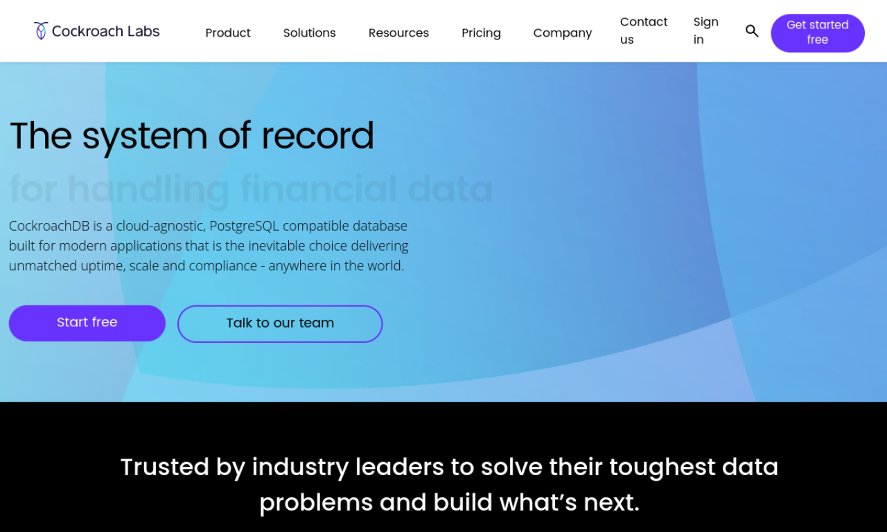 CockroachDB screenshot
