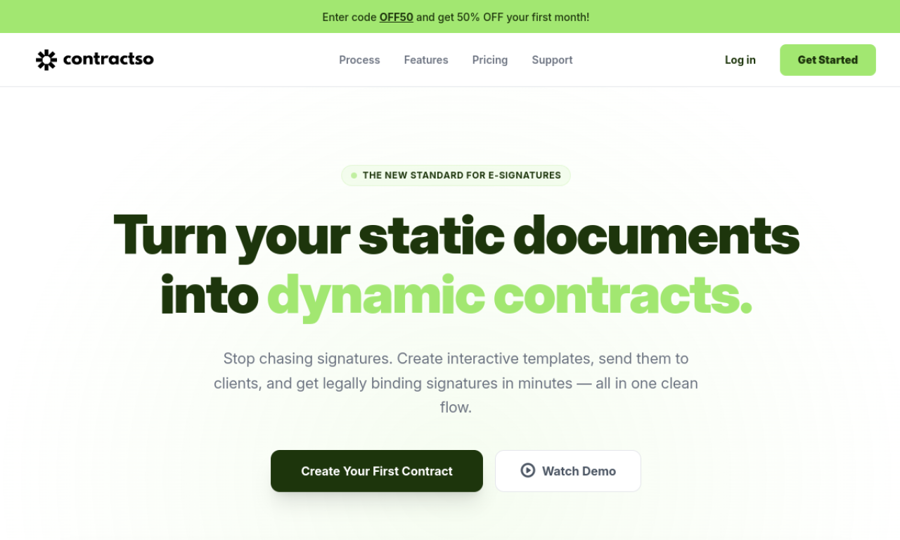 Contractso  screenshot