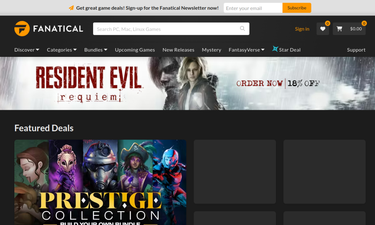 Fanatical screenshot