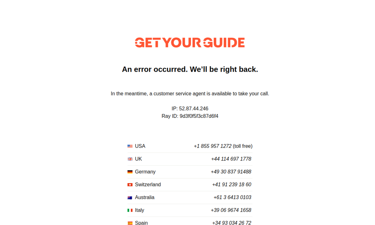 GetYourGuide screenshot