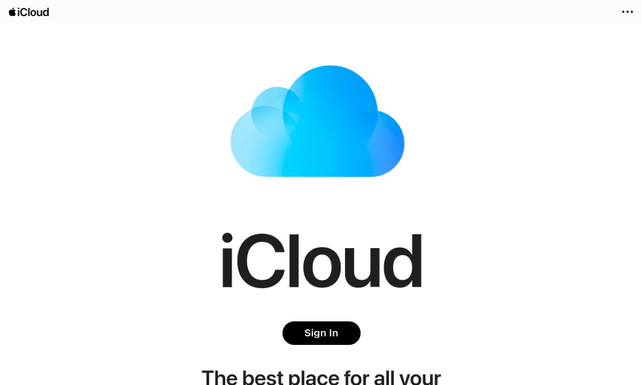 iCloud screenshot