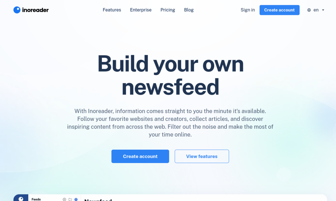 Inoreader screenshot