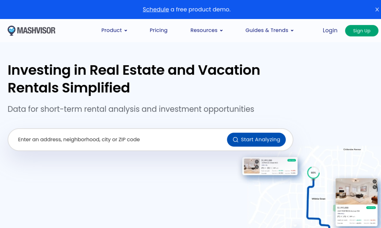 Mashvisor screenshot