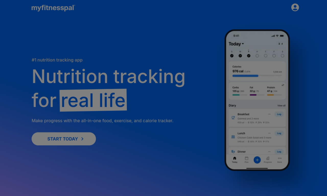 MyFitnessPal screenshot