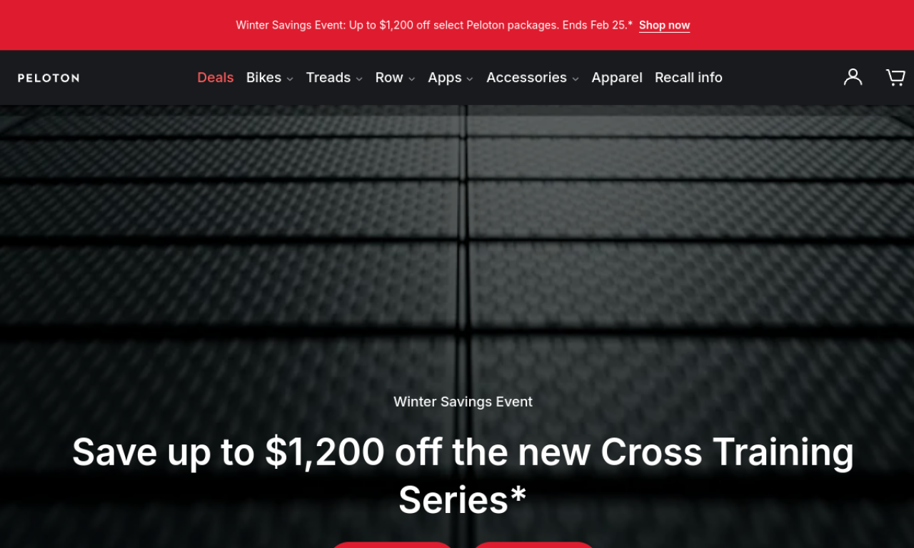 Peloton screenshot
