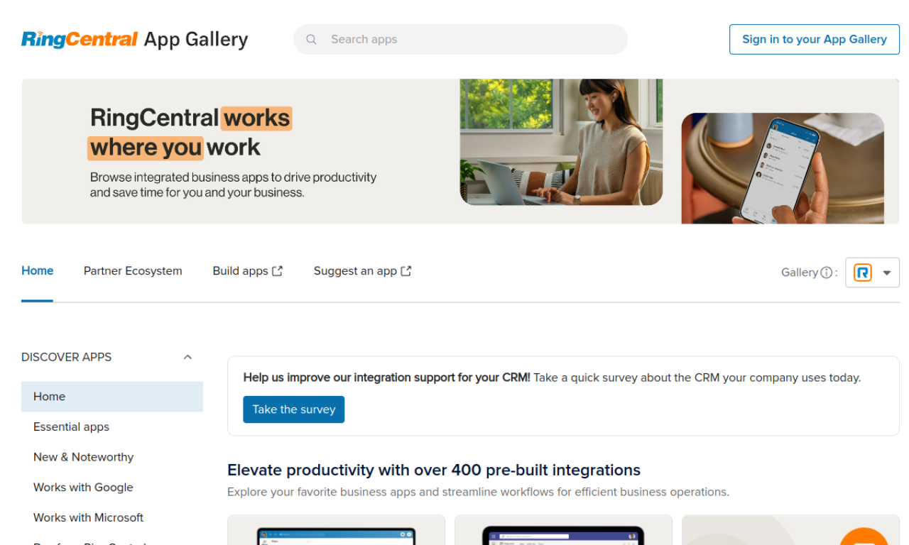 RingCentral App Gallery