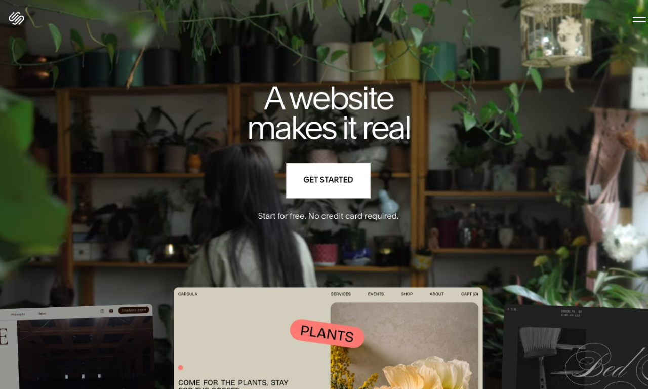 Squarespace screenshot