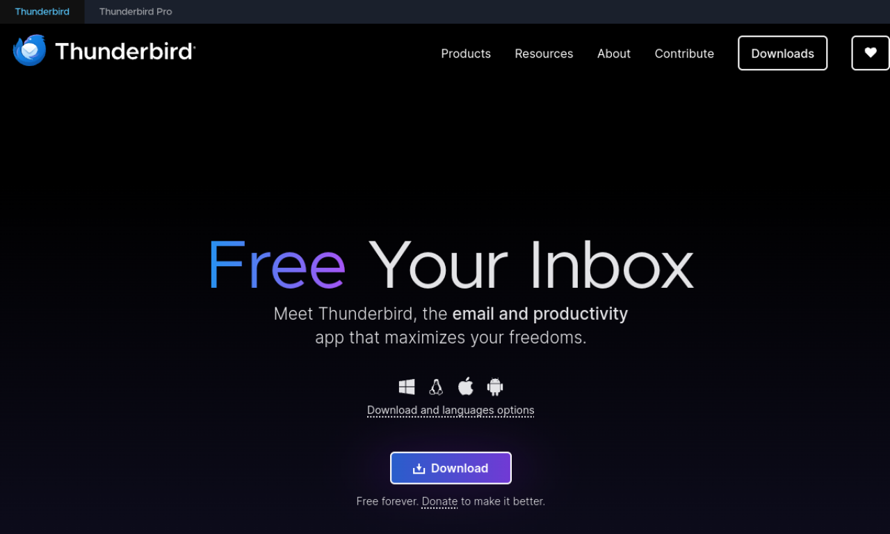 Thunderbird screenshot