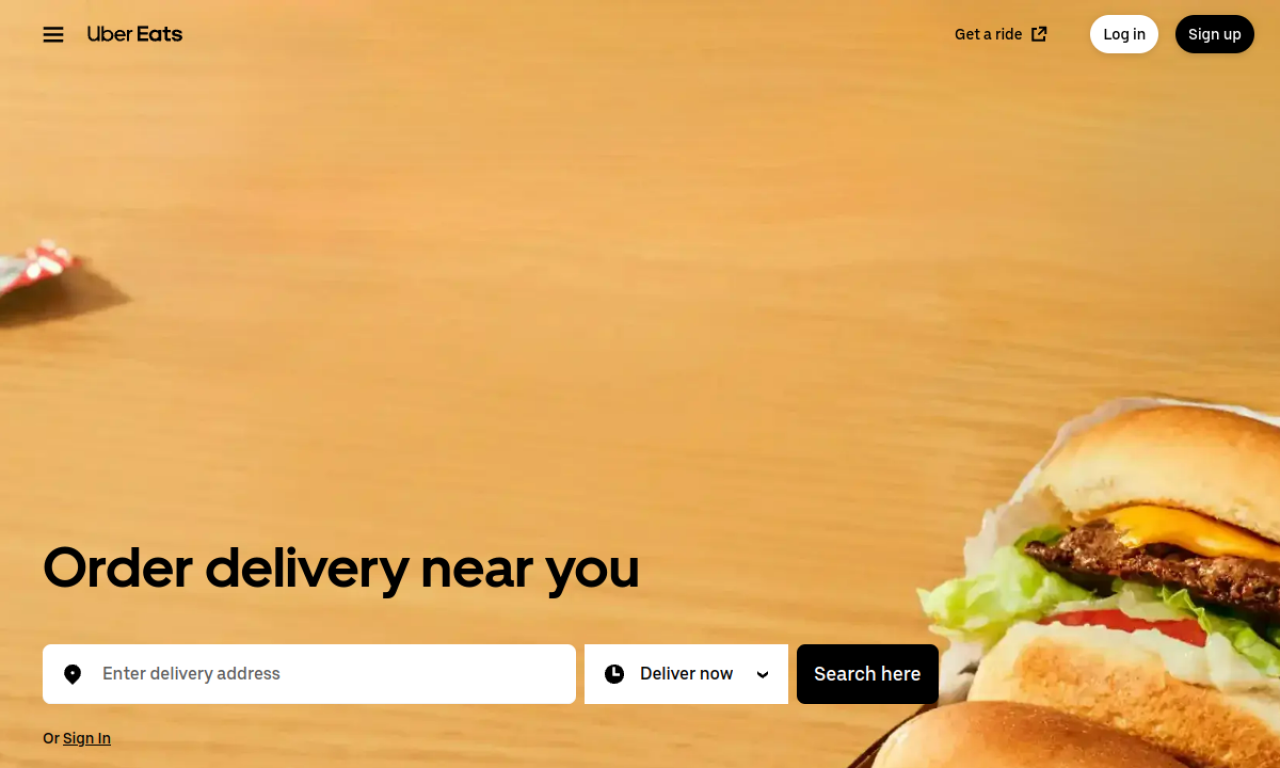 Uber Eats screenshot