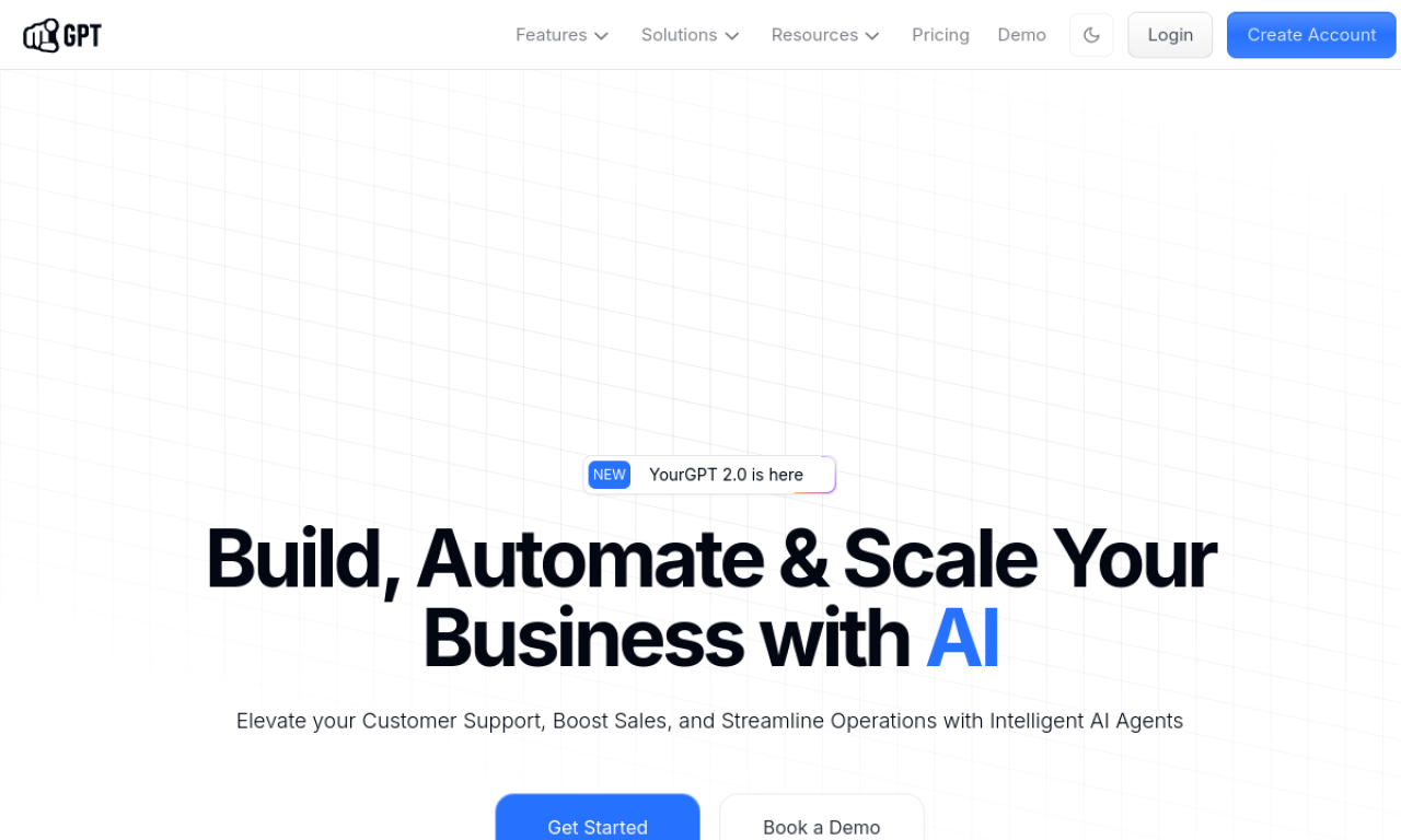 YourGPT 2.0 screenshot