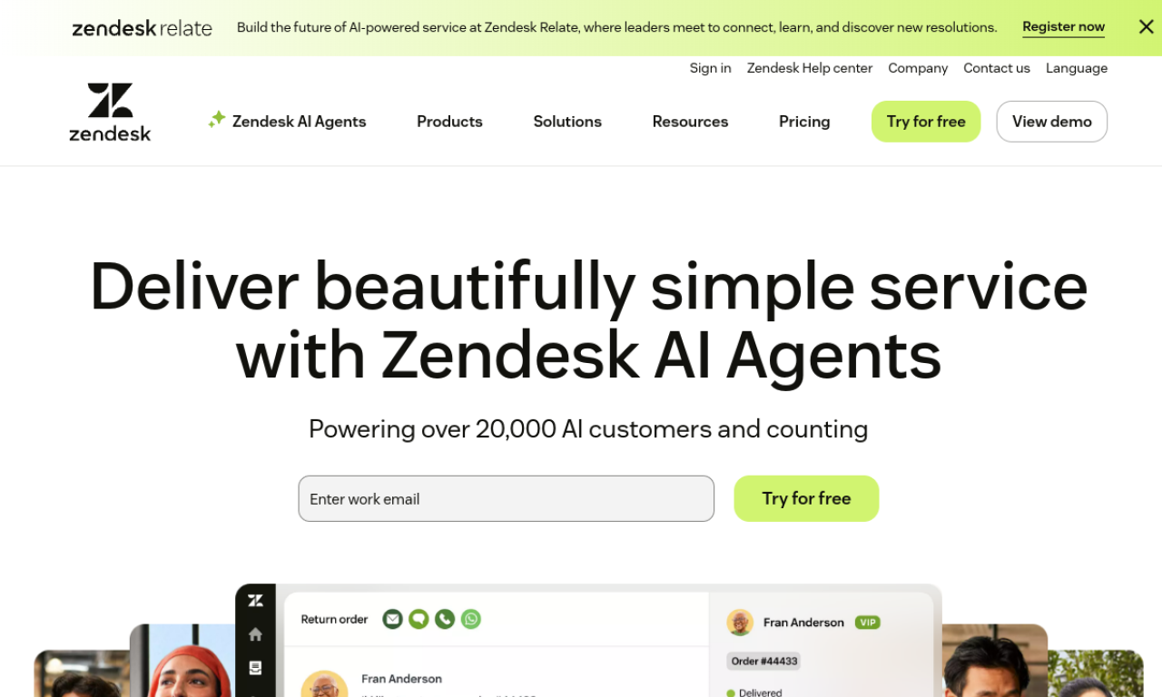 Zendesk screenshot