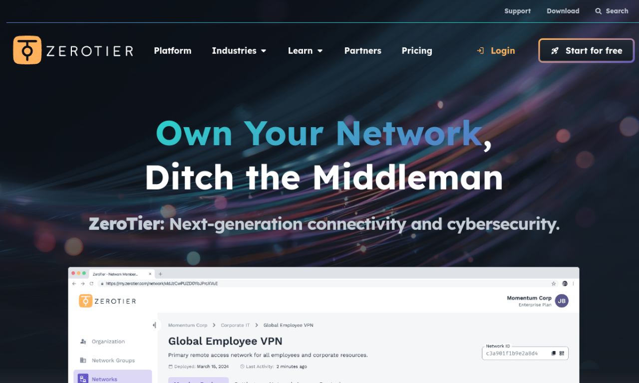 ZeroTier screenshot