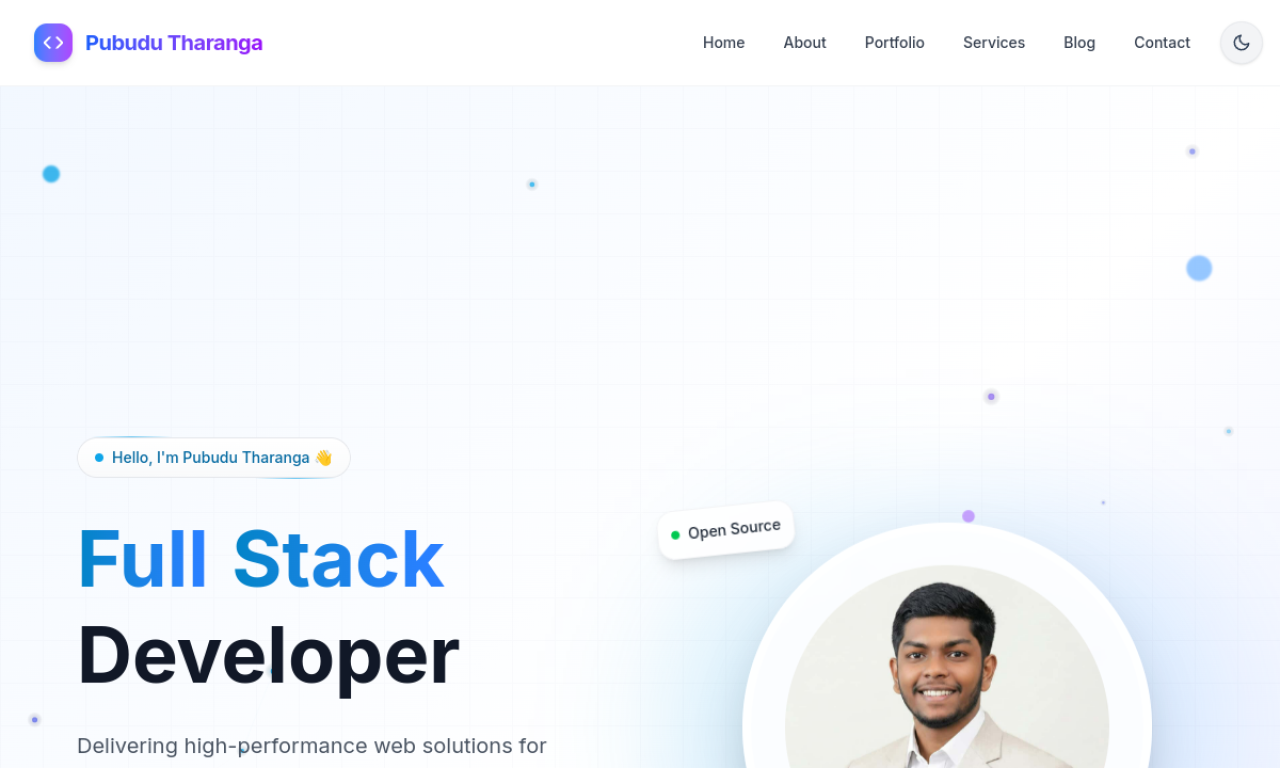 Pubudu Tharanga Portfolio Preview