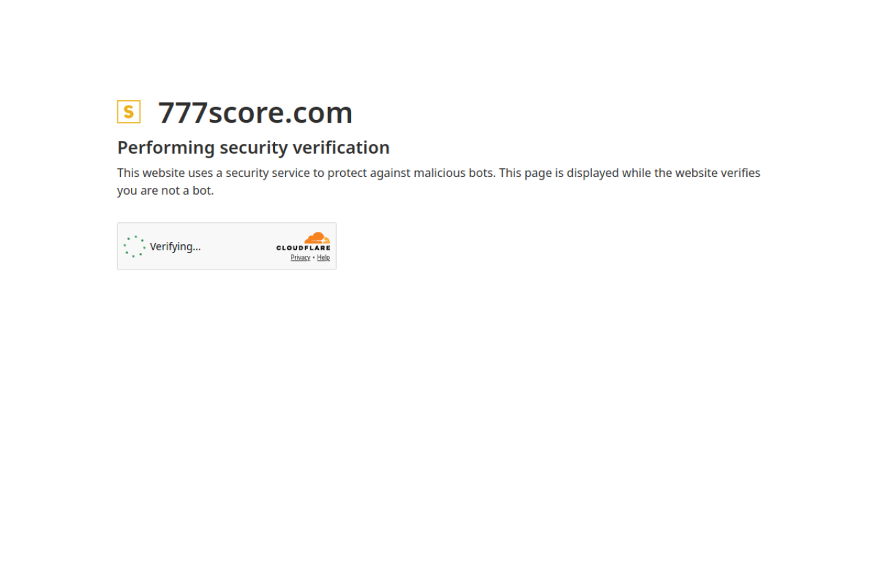 Screenshot of 777score.com