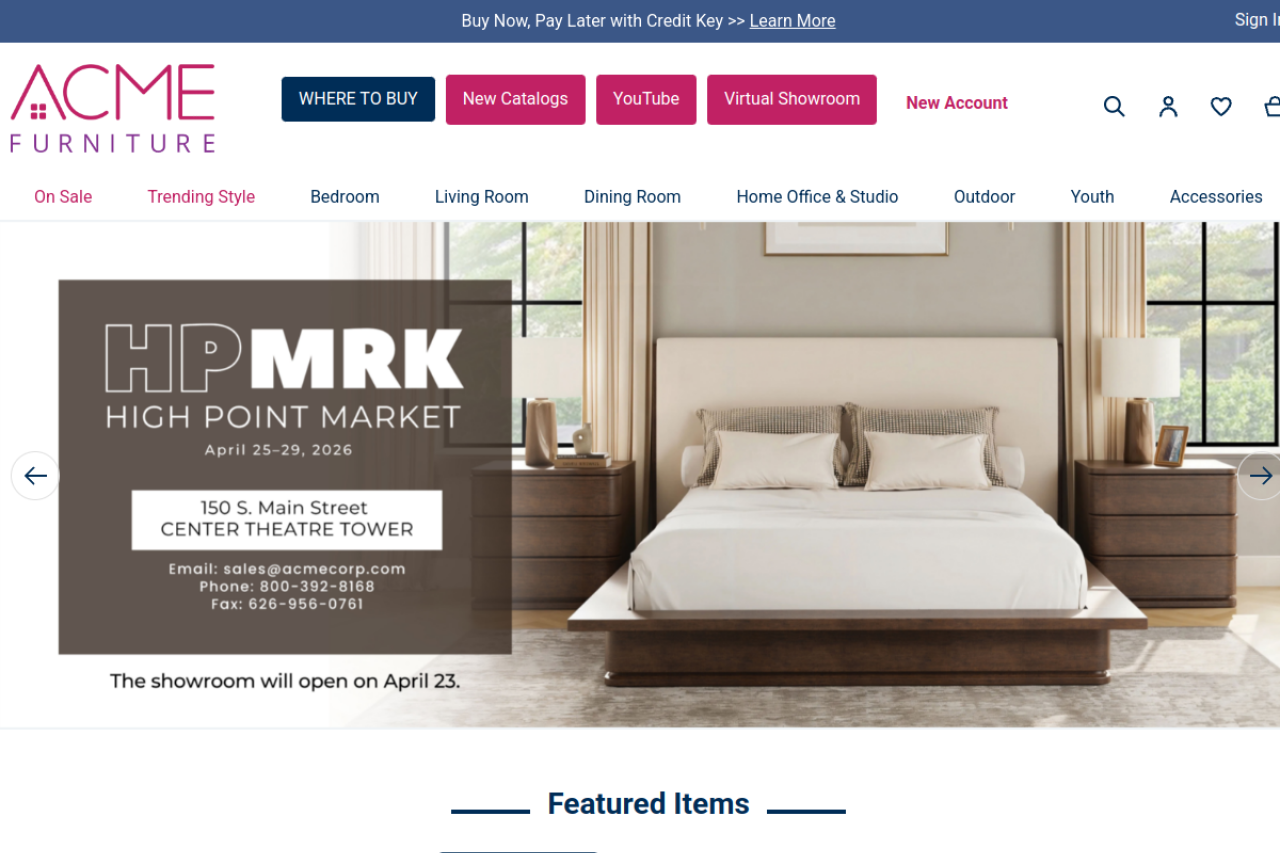 Screenshot of acmecorp.com