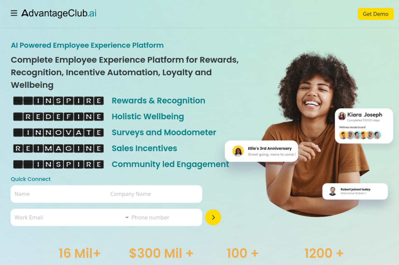 Screenshot of advantageclub.ai