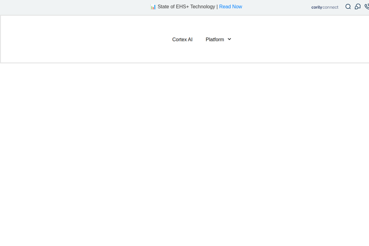 Screenshot of cority.com
