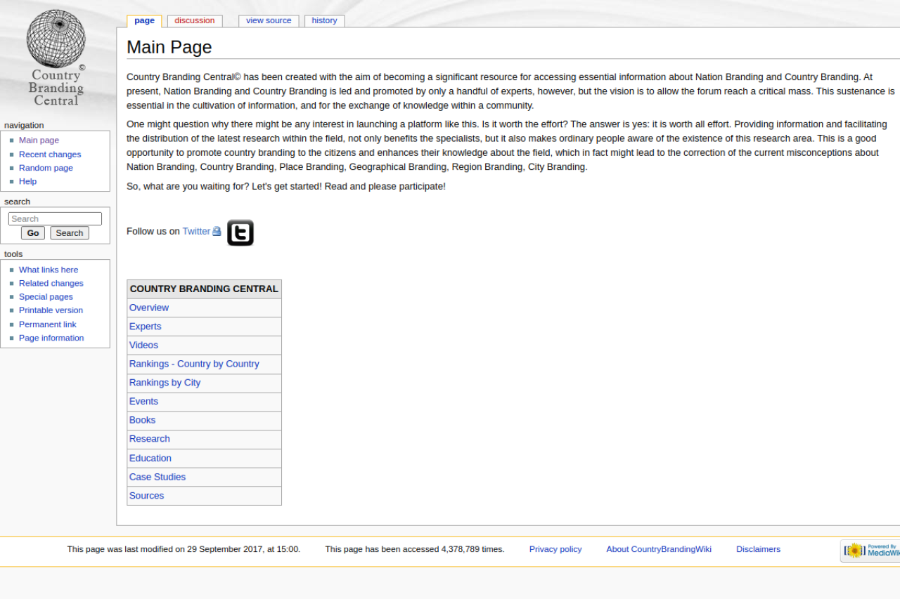 Screenshot of countrybrandingwiki.org