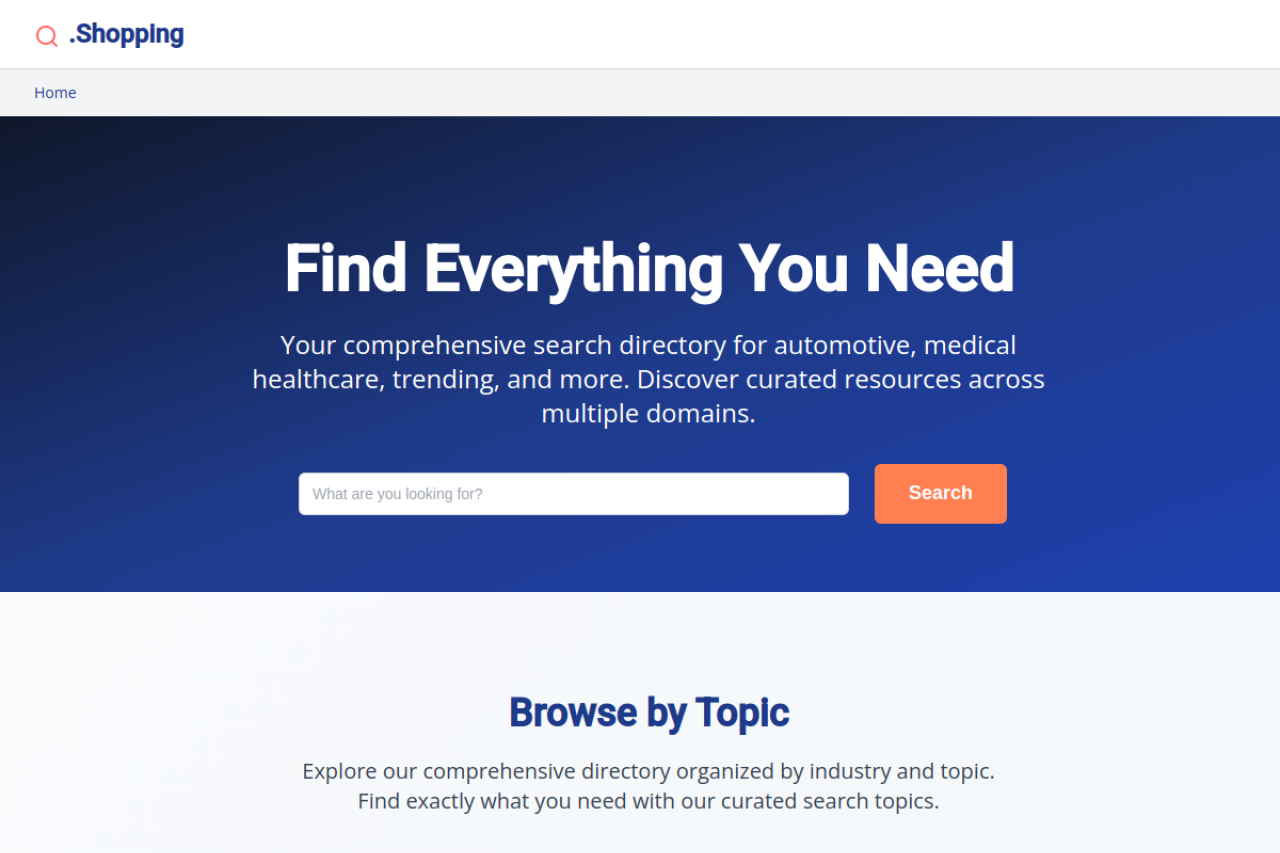 Screenshot of dot-shopping.org