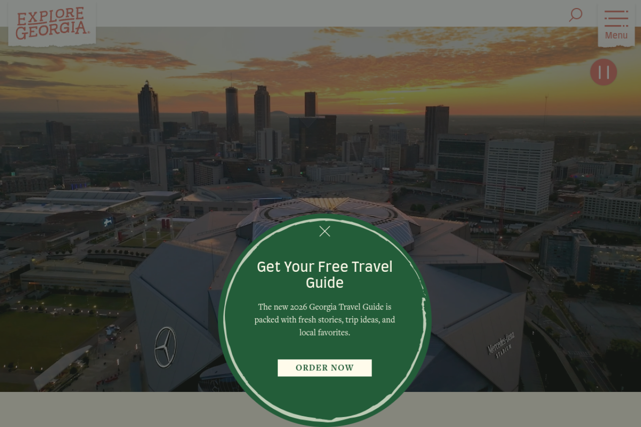 Screenshot of exploregeorgia.org